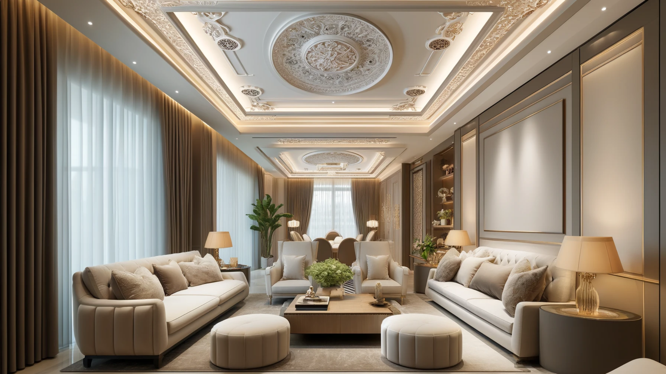 SJ DESIGN CONSULTANTS - NEW DELHI - Is False Ceiling Your Only Option? Explore Ceiling Design as an Opportunity to Expand Interiors