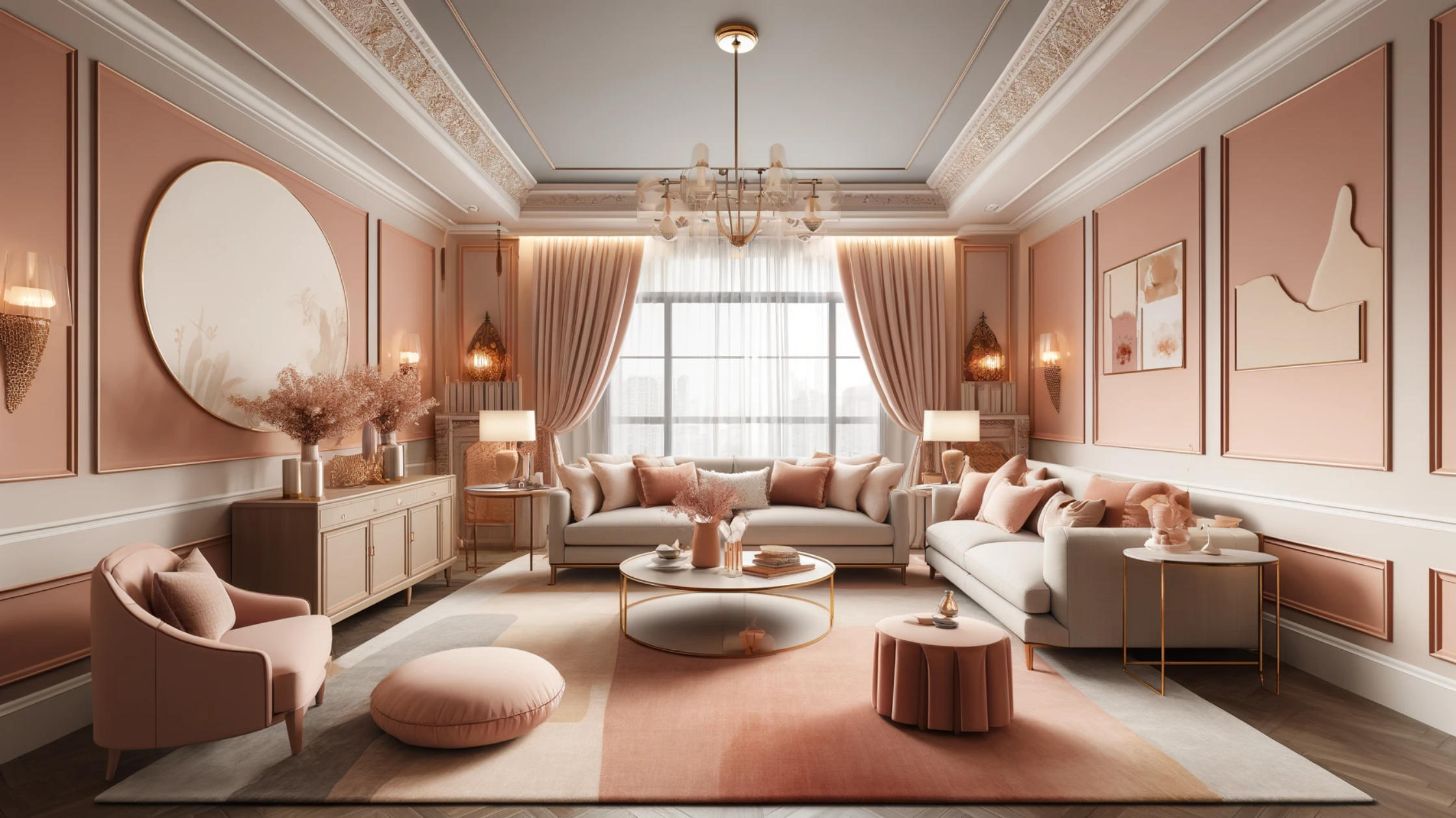 SJ DESIGN CONSULTANTS - NEW DELHI - How to Incorporate Peach Fuzz into your Interiors: Pantone Colour of the Year 2024