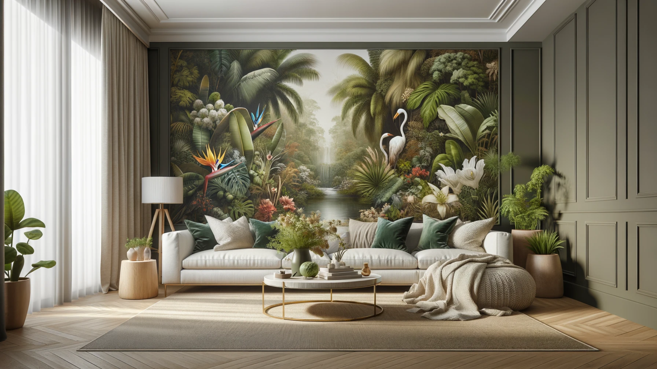 SJ DESIGN CONSULTANTS - NEW DELHI - Avant-Garde Walls: How to incorporate Wallpapers and Murals in Interior Design