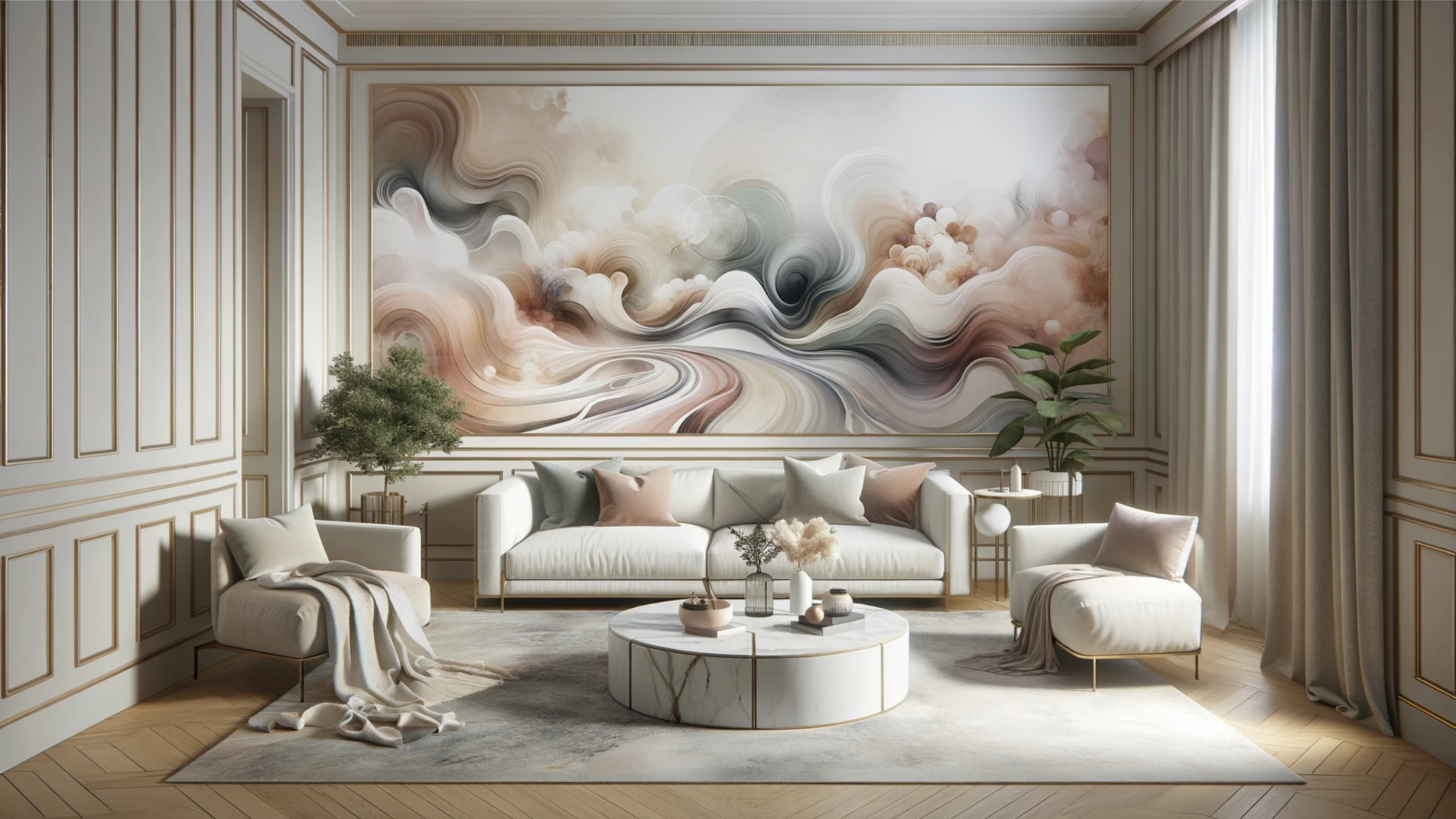 SJ DESIGN CONSULTANTS - NEW DELHI - Avant-Garde Walls: How to incorporate Wallpapers and Murals in Interior Design