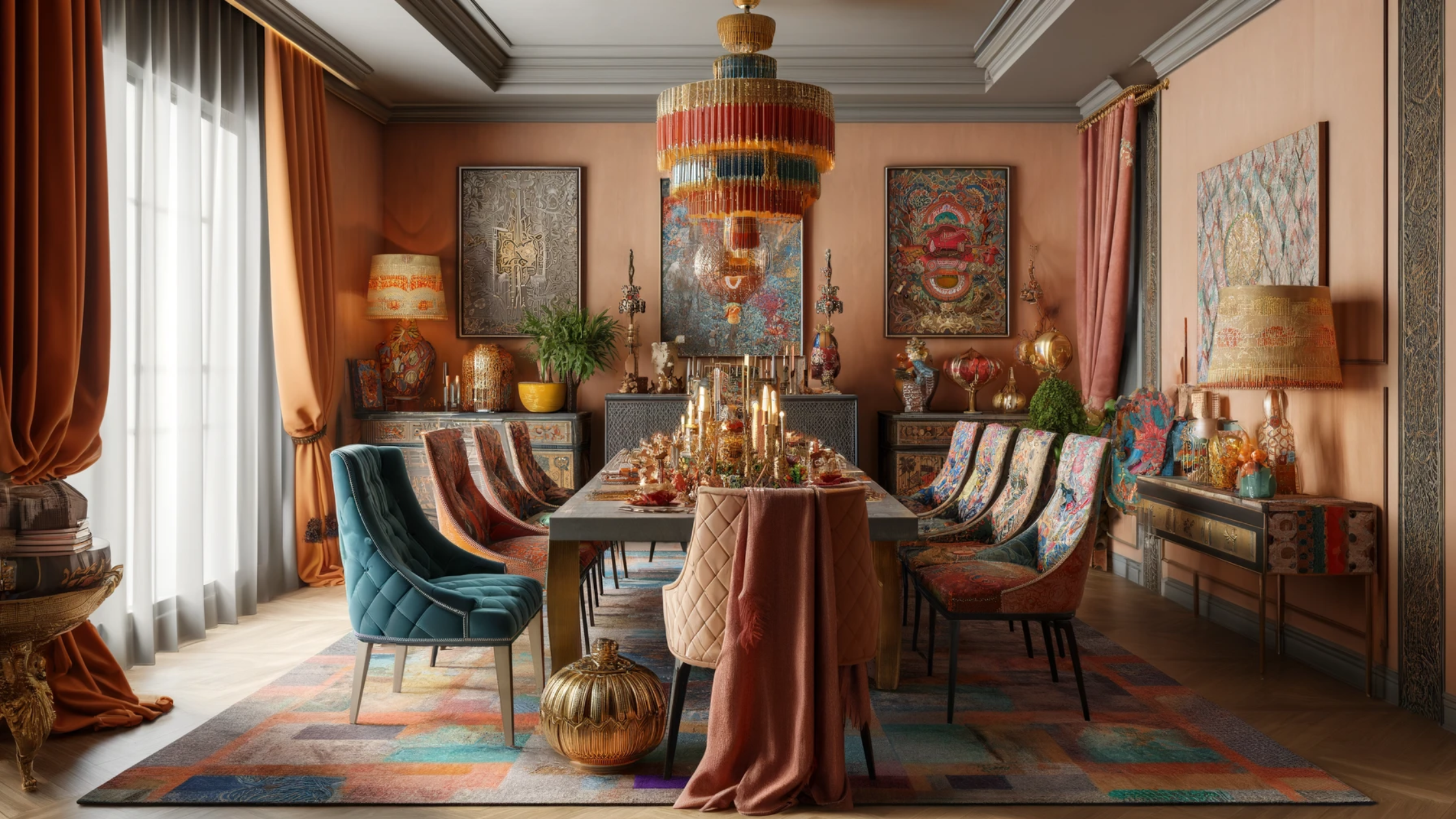 SJ DESIGN CONSULTANTS - NEW DELHI - How to Incorporate Peach Fuzz into your Interiors: Pantone Colour of the Year 2024