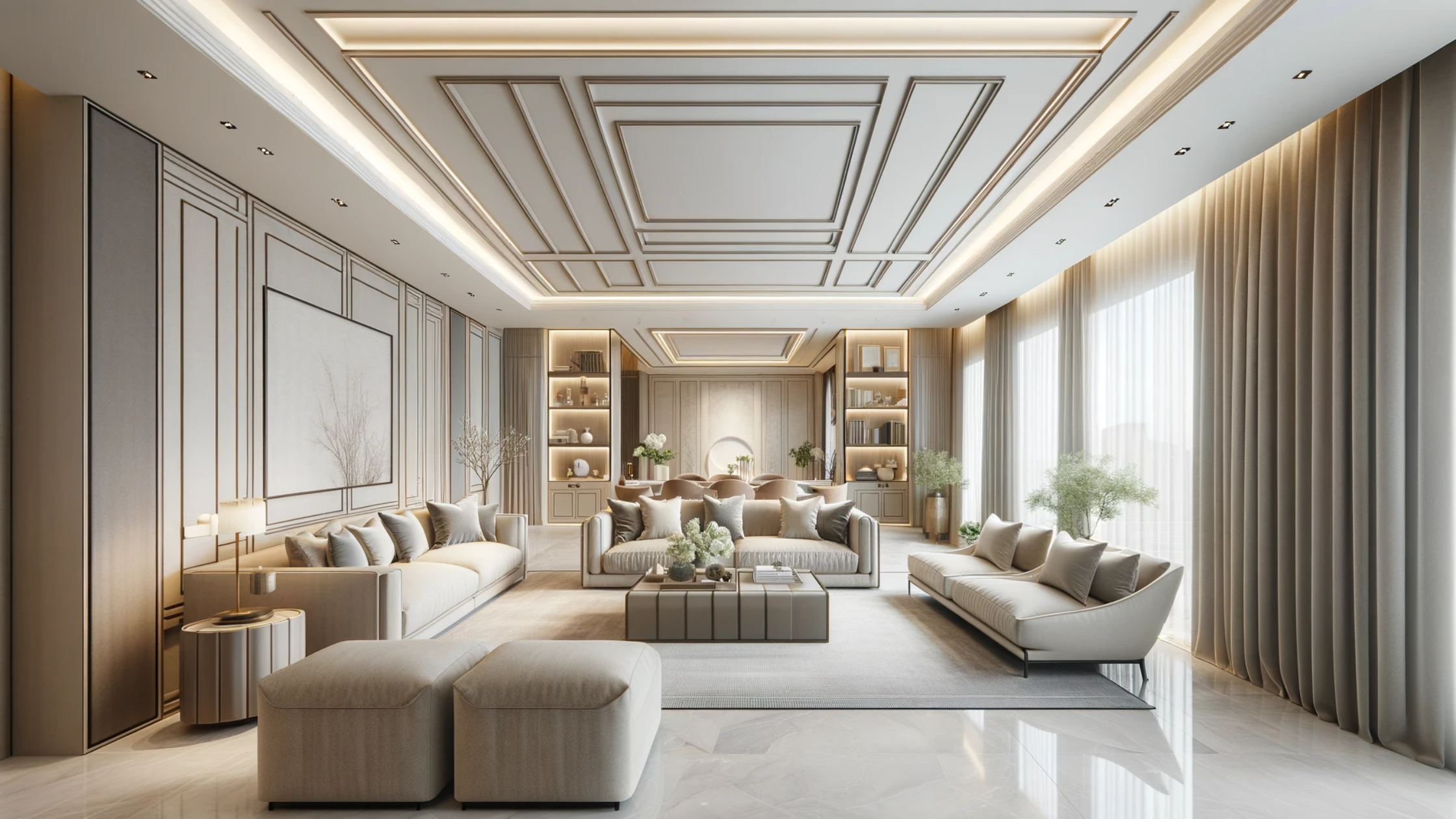 SJ DESIGN CONSULTANTS - NEW DELHI - Is False Ceiling Your Only Option? Explore Ceiling Design as an Opportunity to Expand Interiors