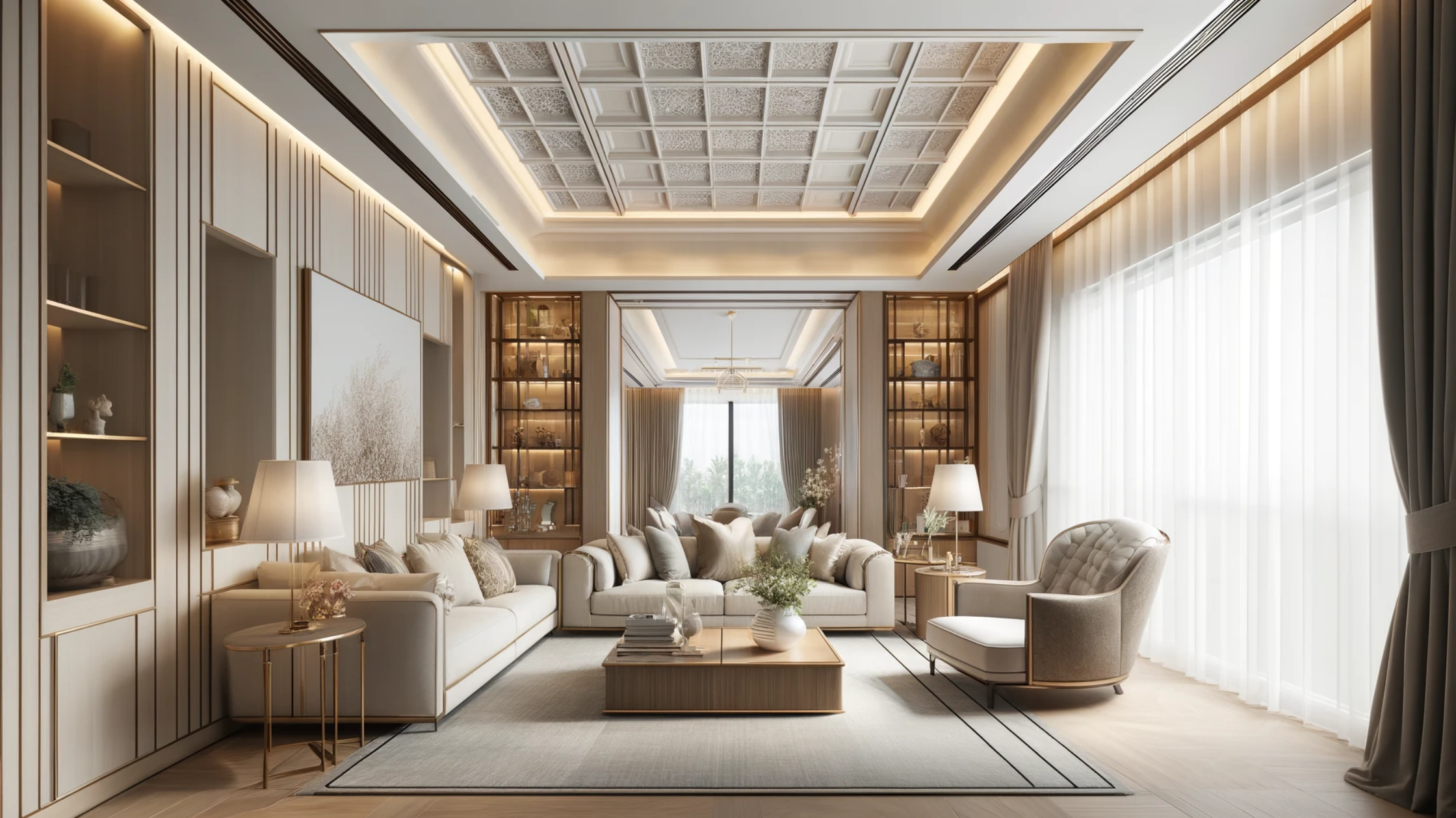 SJ DESIGN CONSULTANTS - NEW DELHI - Is False Ceiling Your Only Option? Explore Ceiling Design as an Opportunity to Expand Interiors