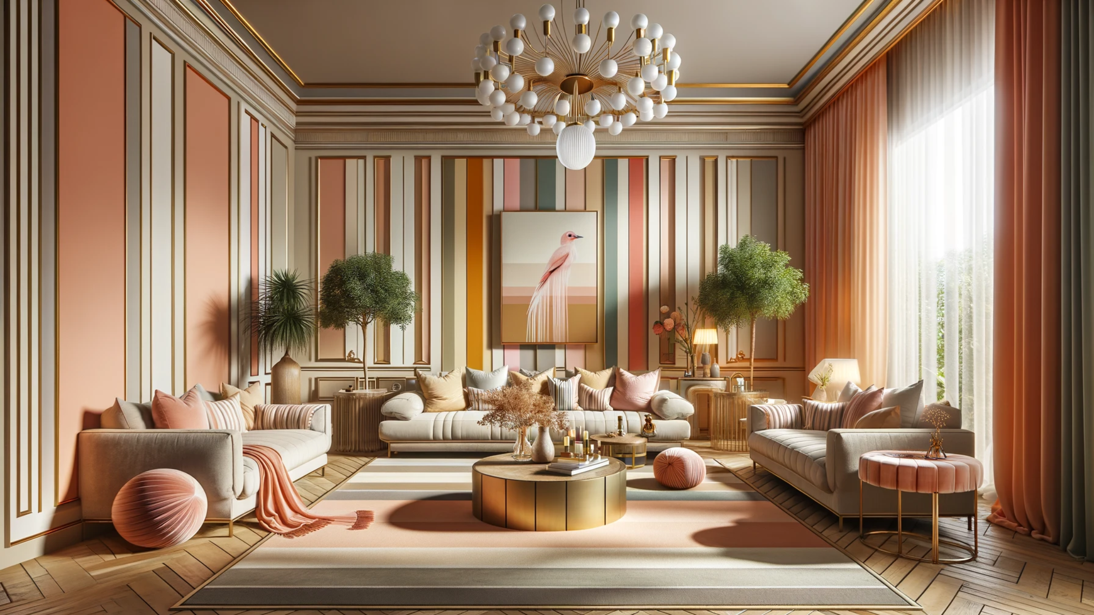 SJ DESIGN CONSULTANTS - NEW DELHI - How to Incorporate Peach Fuzz into your Interiors: Pantone Colour of the Year 2024