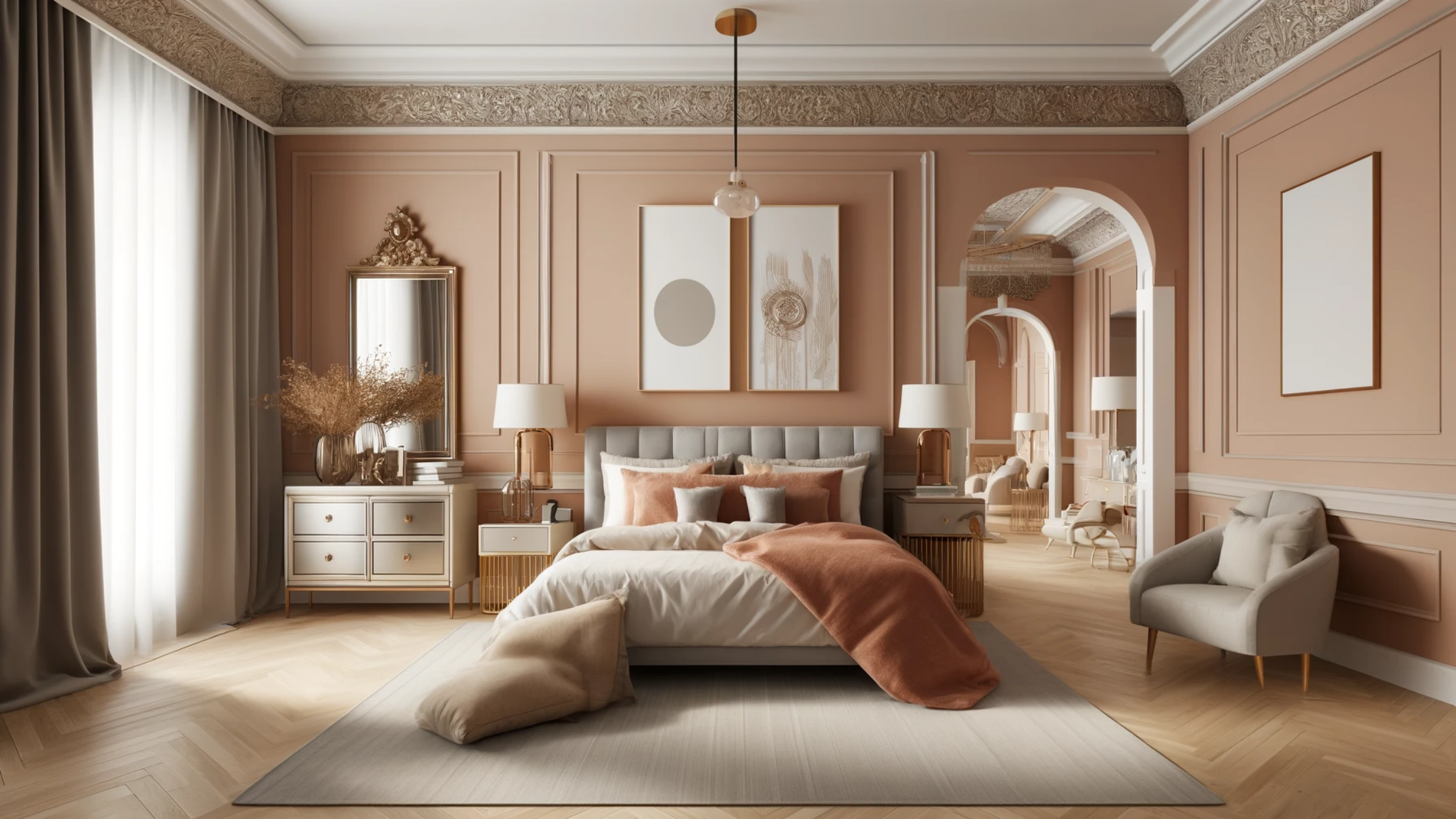 SJ DESIGN CONSULTANTS - NEW DELHI - How to Incorporate Peach Fuzz into your Interiors: Pantone Colour of the Year 2024