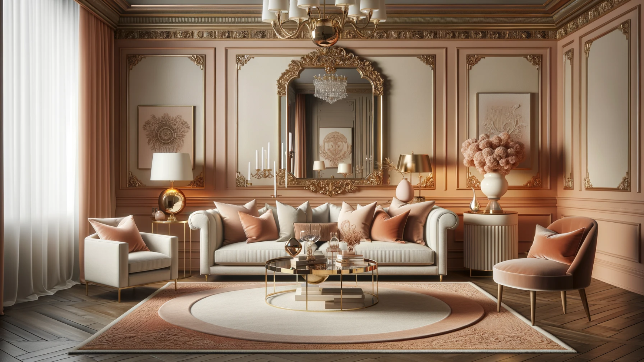 SJ DESIGN CONSULTANTS - NEW DELHI - How to Incorporate Peach Fuzz into your Interiors: Pantone Colour of the Year 2024