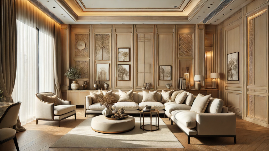 SJ DESIGN CONSULTANTS - NEW DELHI - Wall Panelling: Adding Subtle Elegance to your Walls