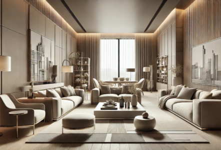 SJ DESIGN CONSULTANTS - NEW DELHI - Exploring Monochromatic Interiors: Abundance or Lack of Colour