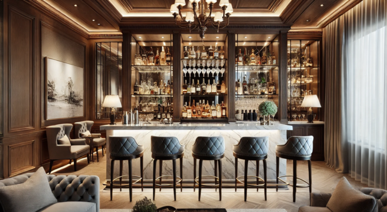 SJ DESIGN CONSULTANTS - NEW DELHI - Creating Chic Entertaining spaces: Luxury design for home bars