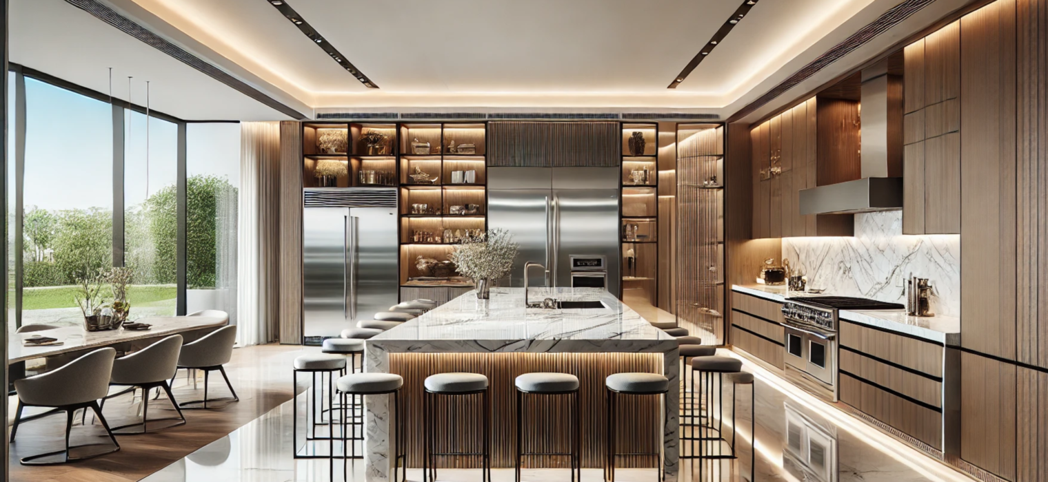 SJ DESIGN CONSULTANTS - NEW DELHI - Luxury Kitchens: The Perfect Balance of Aesthetics and Functionality