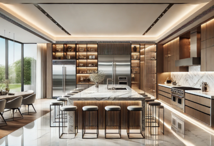 SJ DESIGN CONSULTANTS - NEW DELHI - Luxury Kitchens: The Perfect Balance of Aesthetics and Functionality