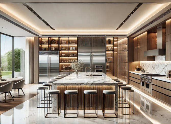 SJ DESIGN CONSULTANTS - NEW DELHI - Luxury Kitchens: The Perfect Balance of Aesthetics and Functionality